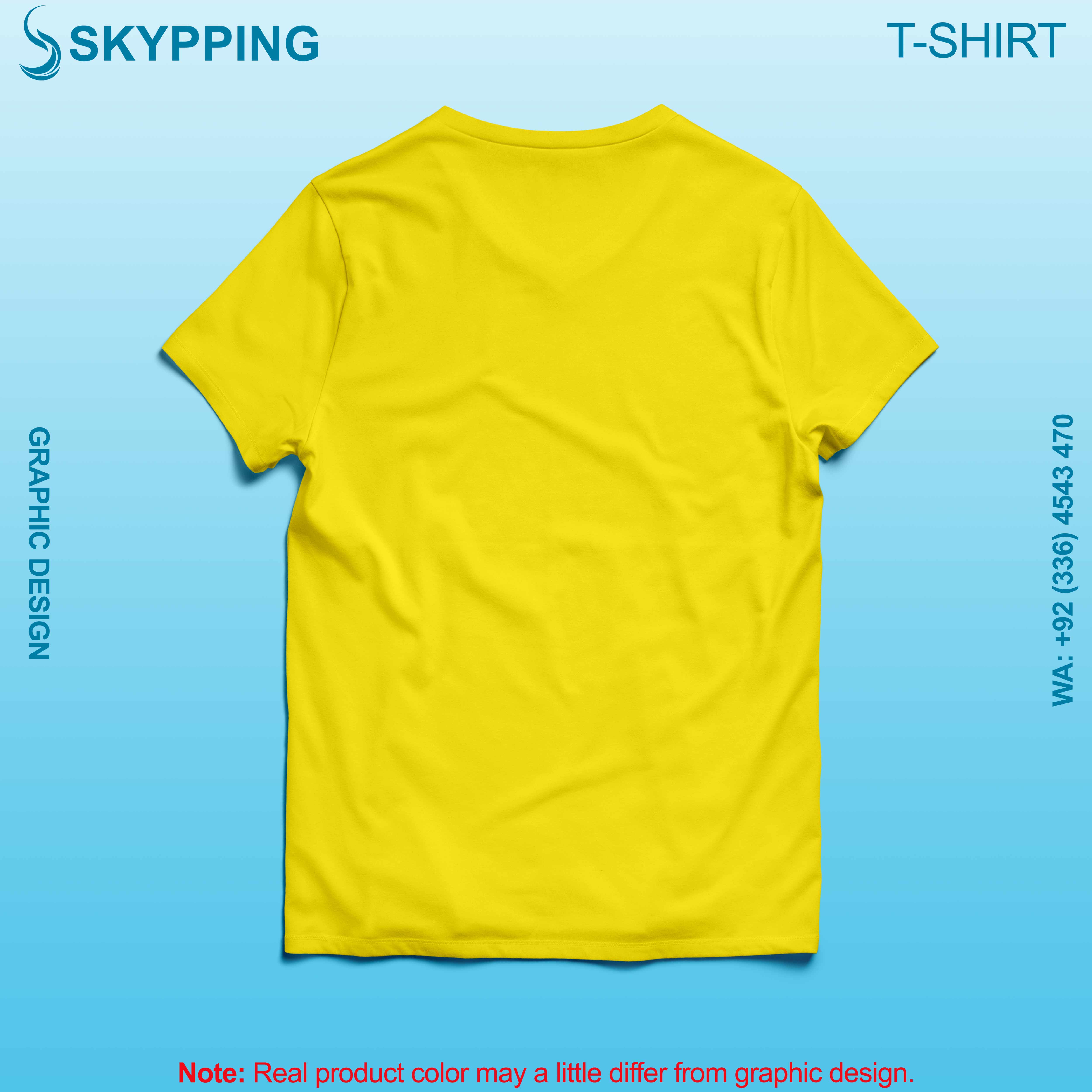 V-Neck Short set-in style sleeve long length t-shirt with shoulder panel for men